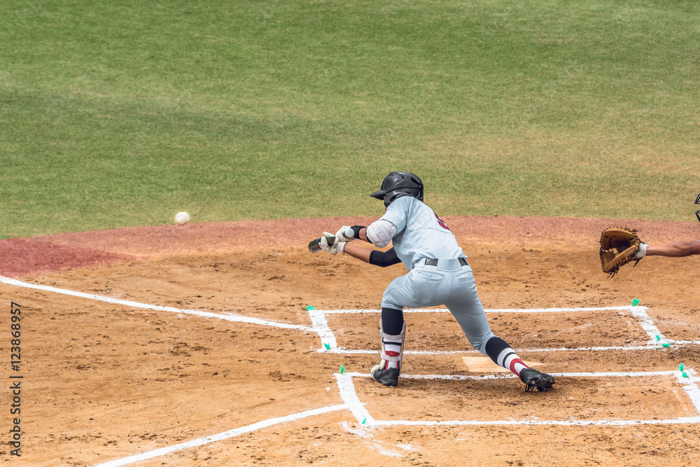 高校野球試合風景 高校野球試合風景