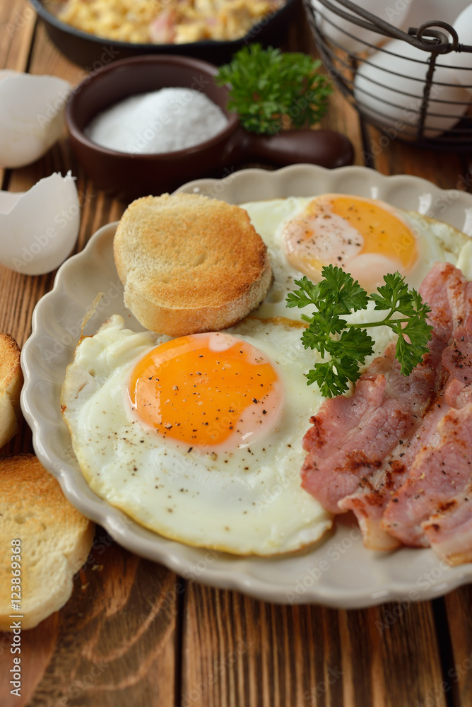 Bacon and eggs Bacon and eggs