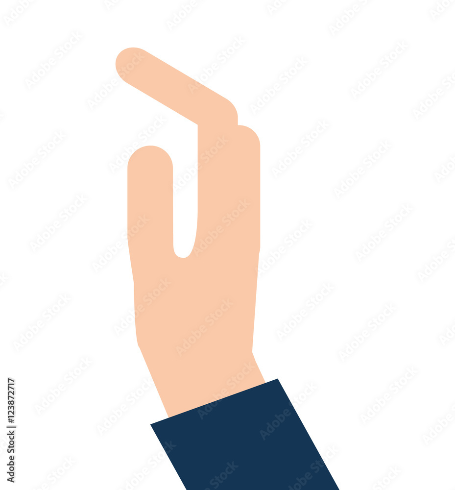 hand human flat line icon vector illustration design hand human flat line icon vector illustration design