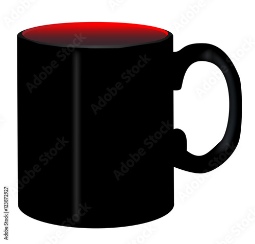 Plain Black Coffee Mug