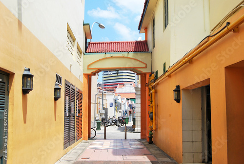 Photography Little India street in Singapore
