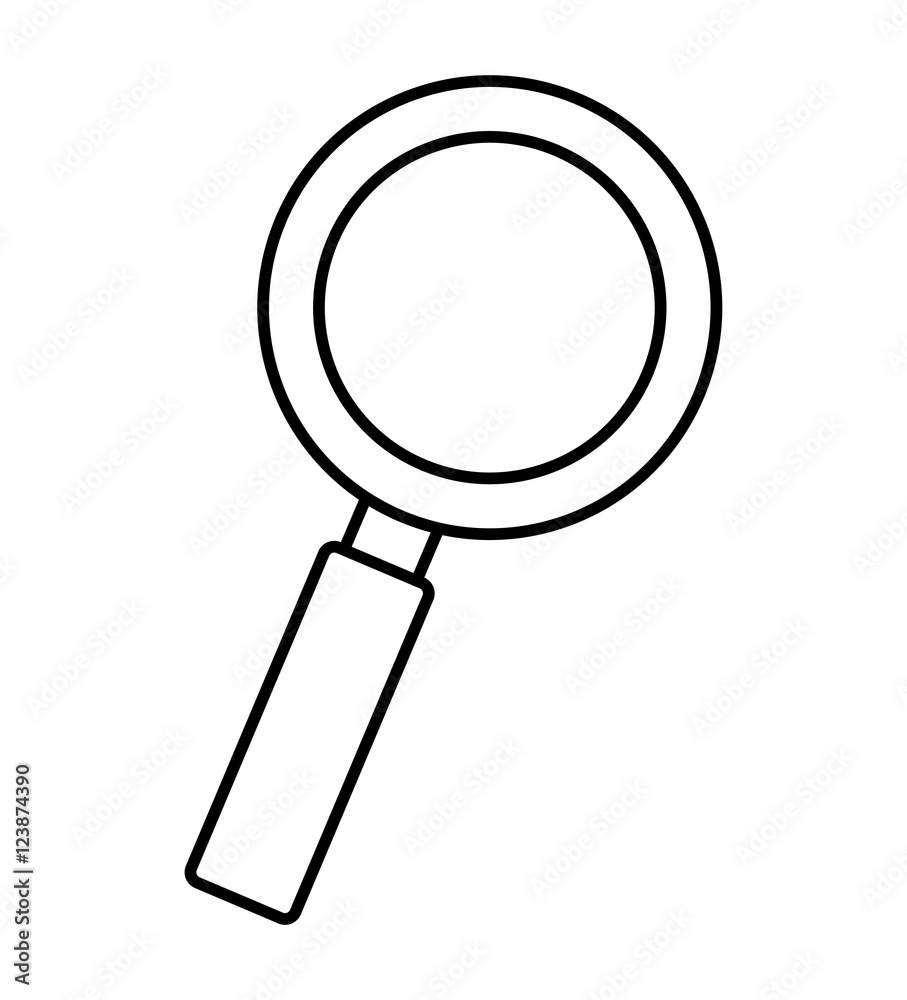 search magnifying glass flat line icon vector illustration design search magnifying glass flat line icon vector illustration design