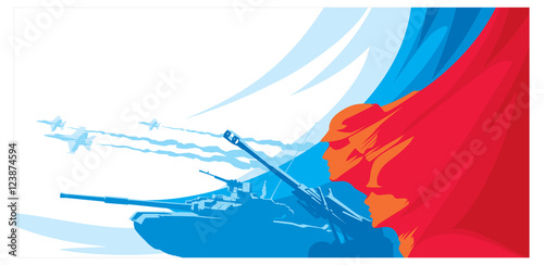 February holiday in Russia.