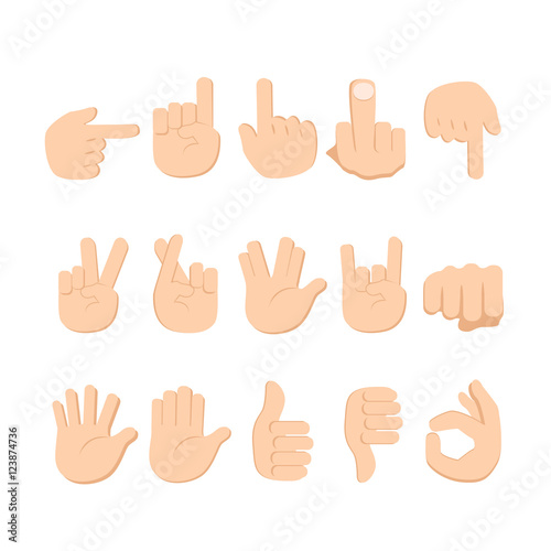 Hand emoji icon.   abstract.   sign.   symbol.   vector.