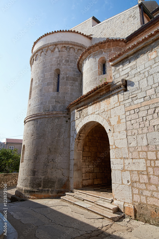 Fototapeta premium Old town Krk, Mediterranean, Croatia, Europe