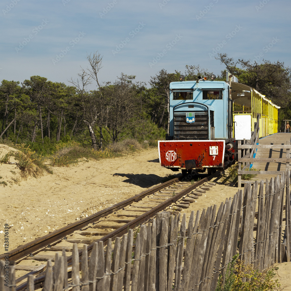 Obraz premium Petit train touristique de l'île d'Oléron