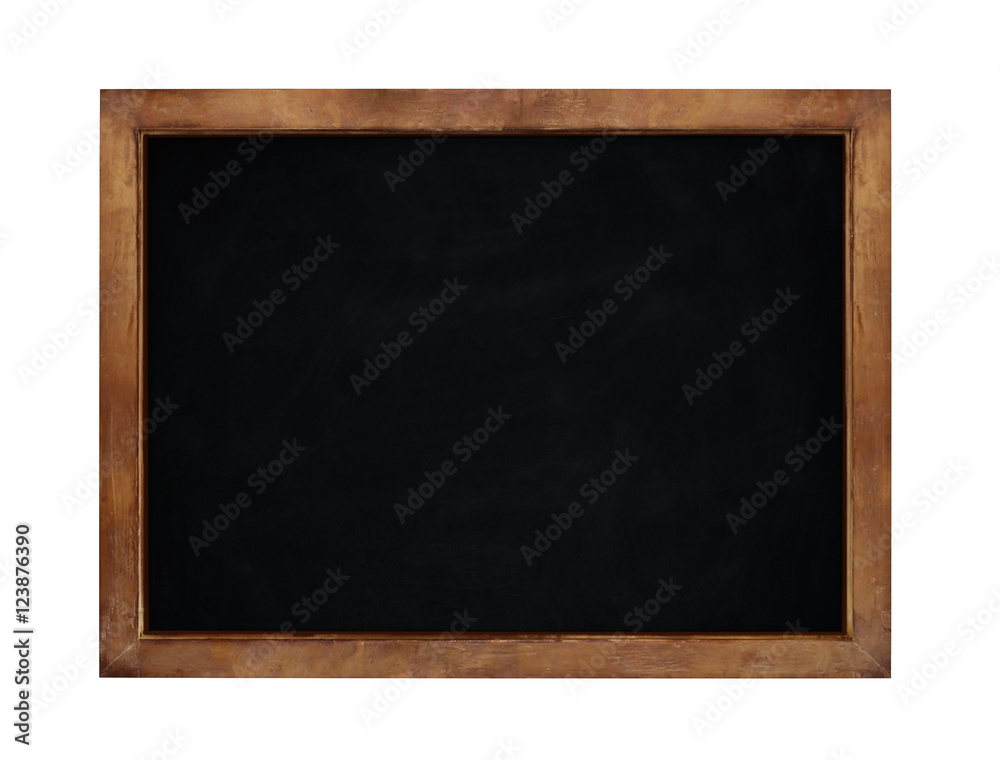 Blank chalkboard isolated on white background. 3D rendering Blank chalkboard isolated on white background. 3D rendering