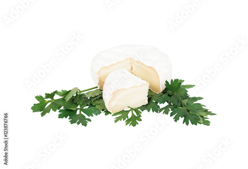 delicious cheese with parsley
