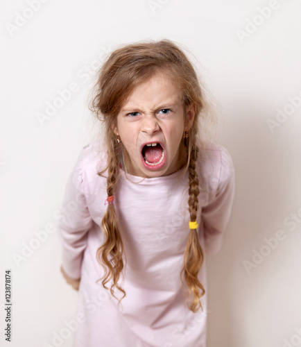 Fotografía little girl anger