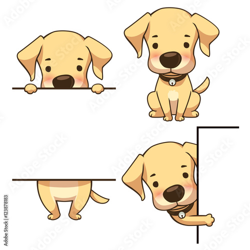 Tiny labrador sign board