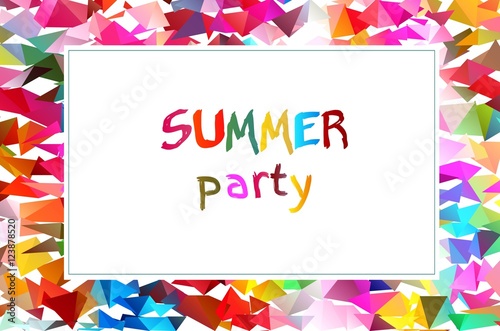 Summer party card