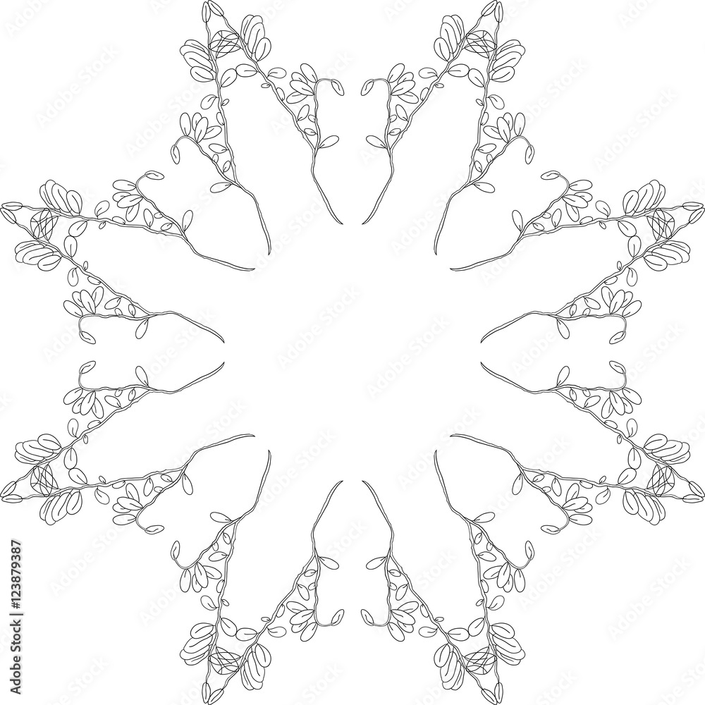 Abstract doodle frame Abstract doodle frame