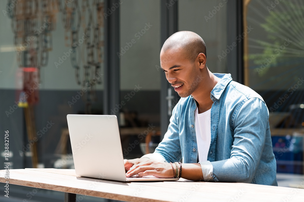 Man working on laptop Man working on laptop