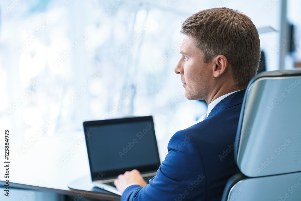 Businessman in office Businessman in office