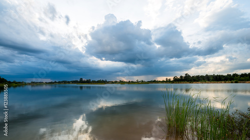 heavy strom clouds raining incoming