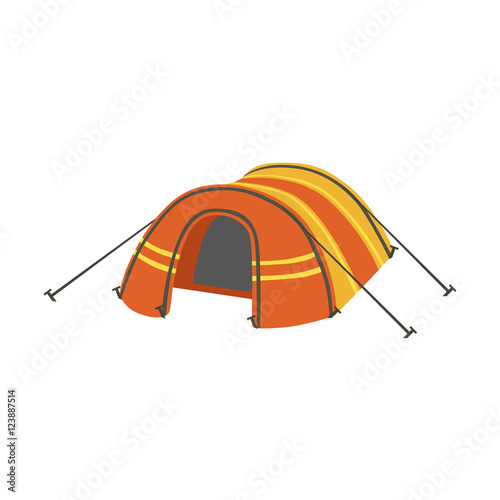 Arched Orange Bright Color Tarpaulin Tent