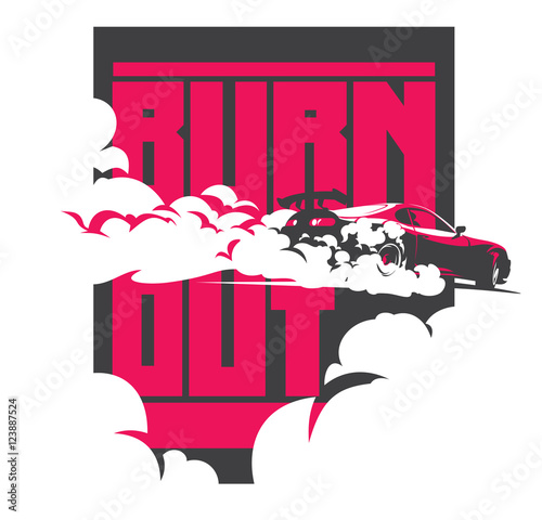 Burnout car, Japanese drift sport, Street racing