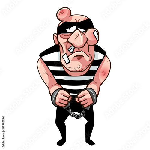 Thief is hurt when he was caught