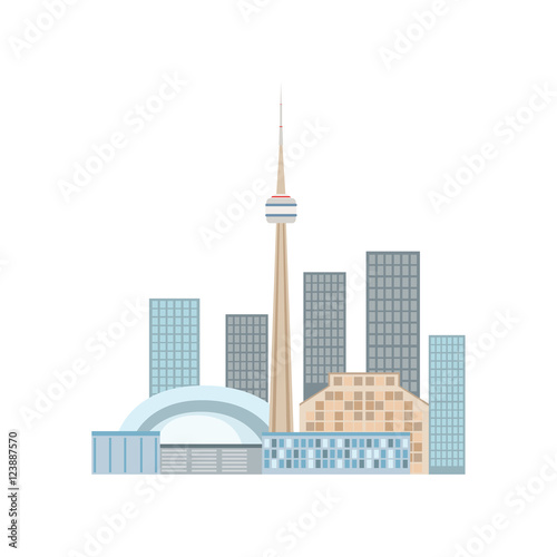 Toronto Skyline View As A National Canadian Culture Symbol photo