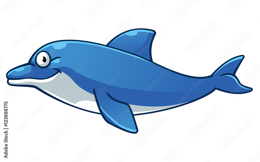 Fototapeta premium Dolphin cartoon