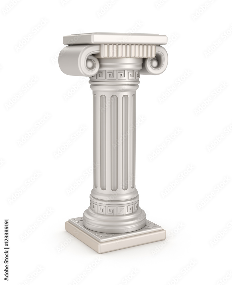 Ancient pillar, 3D illustration Ancient pillar, 3D illustration