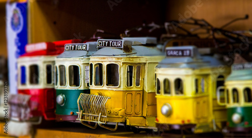 Toy Trams in various colours