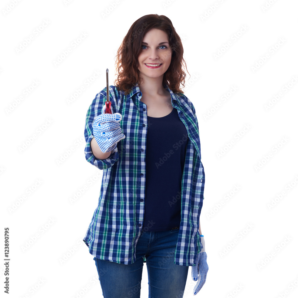 Young woman in casual clothes over white isolated background Young woman in casual clothes over white isolated background