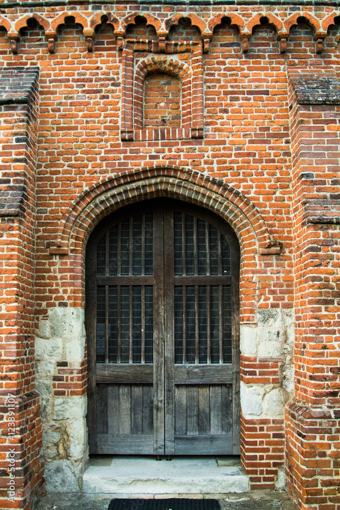 Wooden Door at Church Entrance