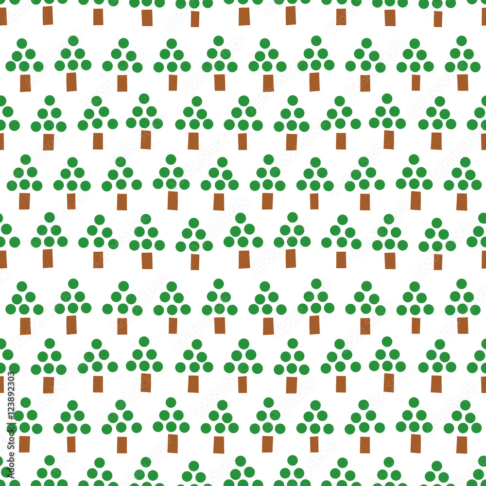 Tree background. Seamless pattern.Vector. 木のパターン Tree background. Seamless pattern.Vector. 木のパターン