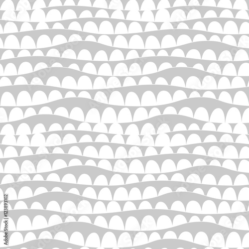Seamless pattern wavy shapes. なみなみパターン