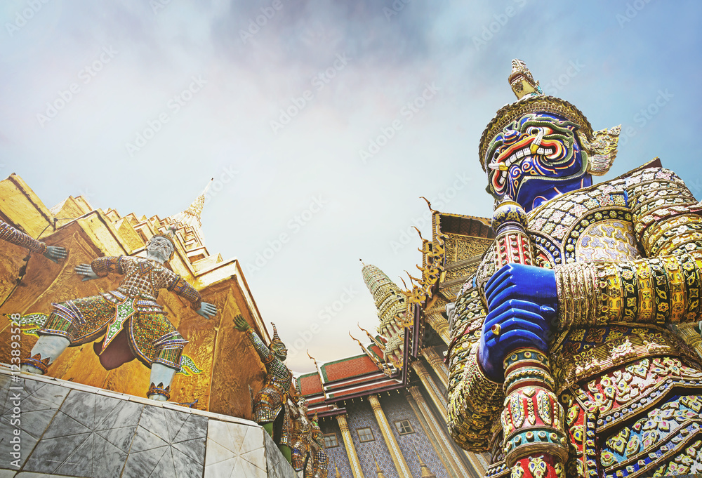 Obraz premium Strażnik Demonów Wat Phra Kaew Grand Palace Bangkok