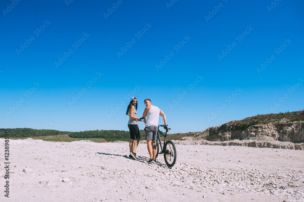 Fototapeta premium hiking biking
