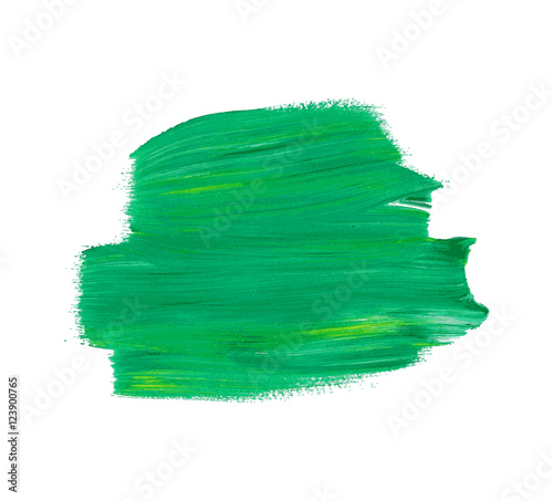 Green vector watercolor paint stain isolated photo