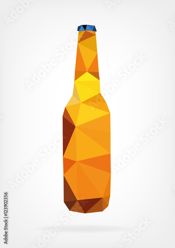 Low Poly Beer Bottles