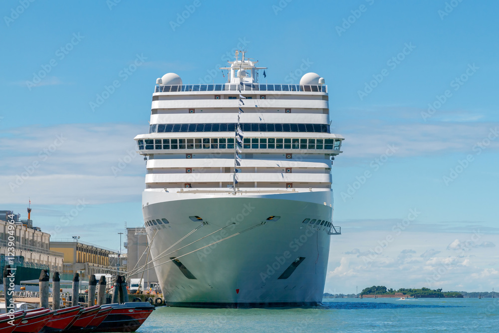 Naklejka premium Venice. Sea passenger port.
