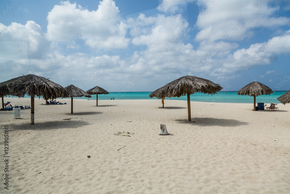 Fototapeta premium Aruba Beach in Winter