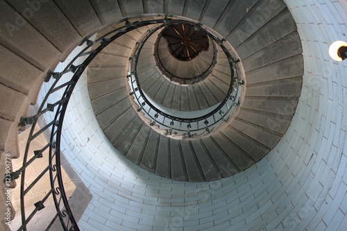 escalier en colimaçon du phare d'Eckmühl à Penmarc'h finistère sud,Bretagne