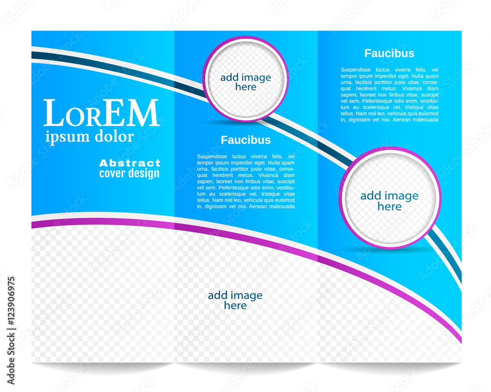 Tri-fold Brochure Template.Corporate business background or cover design can be use for publishing, print and presentation Tri-fold Brochure Template.Corporate business background or cover design can be use for publishing, print and presentation