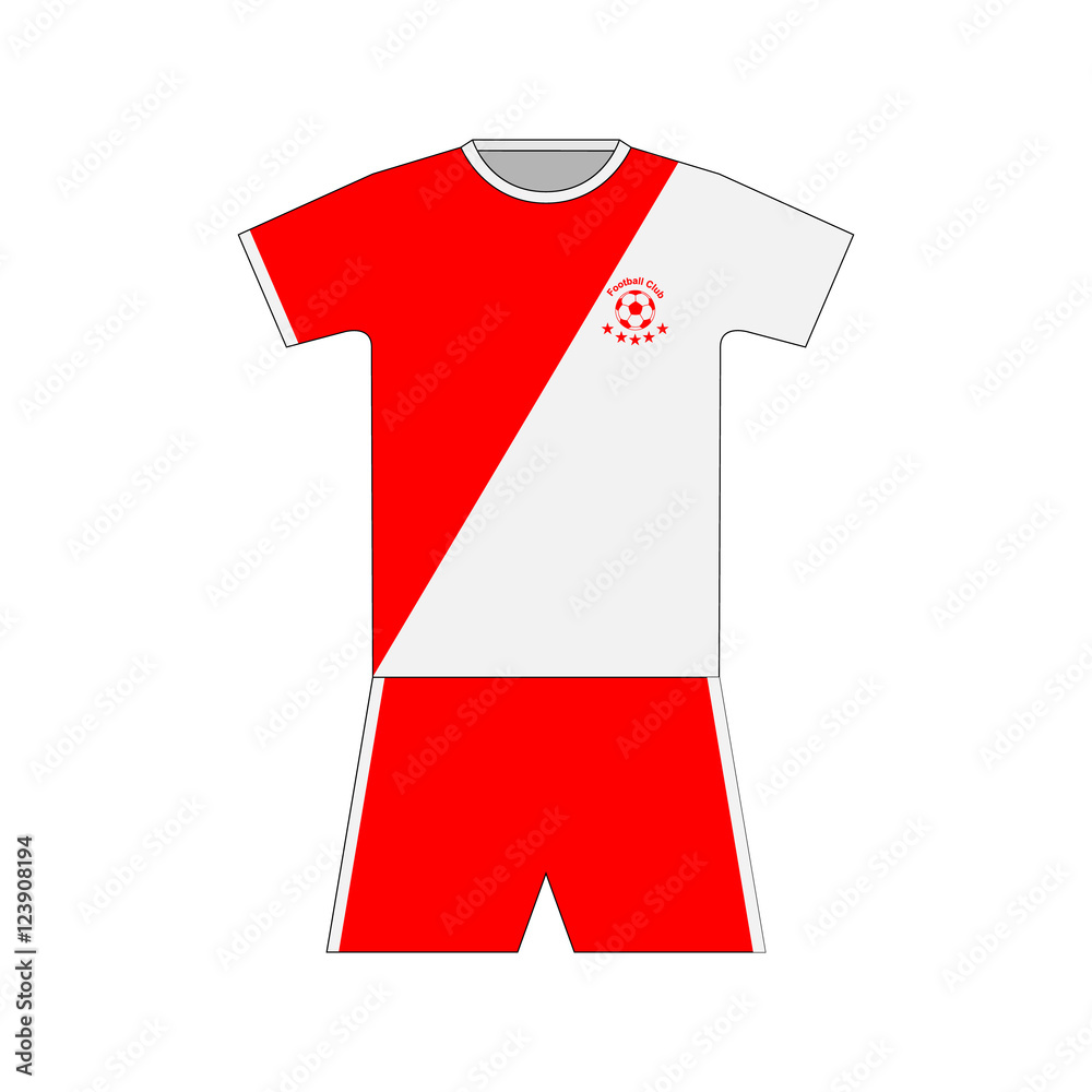 Football kit. template. set Football kit. template. set