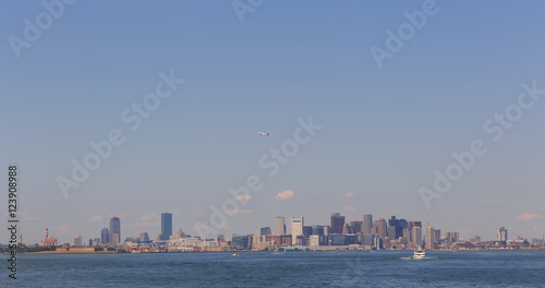 Plane over the Boston Skyline © Stephen