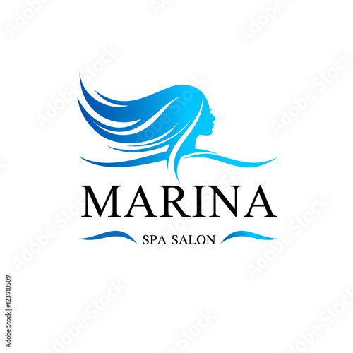 Beauty salon vector logo template