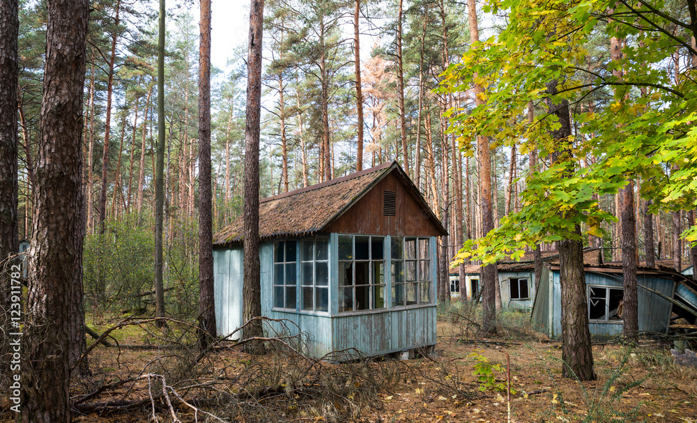 Verstrahltes und evakuiertes Kinderdorf bei Chernobyl
