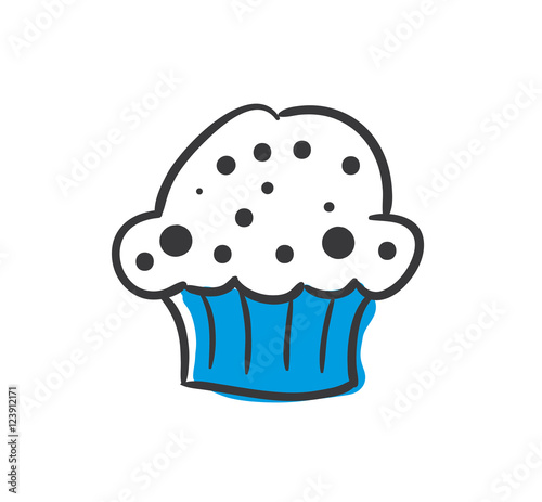 Stick Figure Series Icon / Muffin