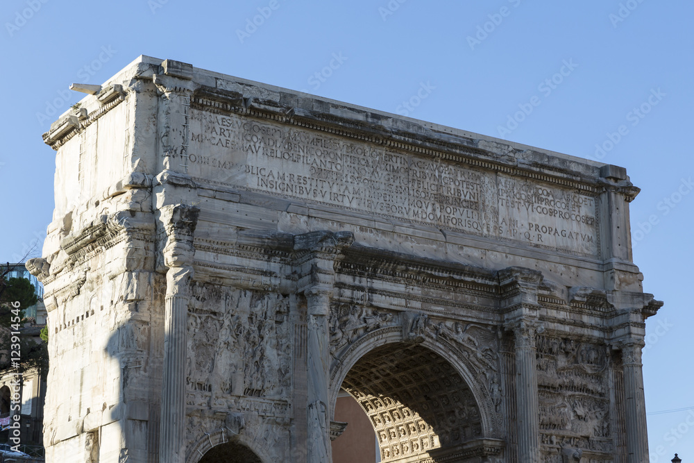 Forum Romanum, Bogen des Septimius Severus, Rom, Italien