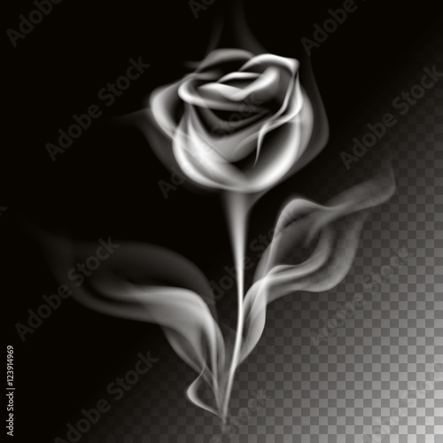 Smoke rose