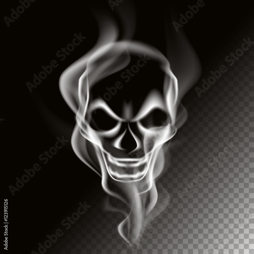 Obraz na płótnie Smoke in skull shape w salonie
