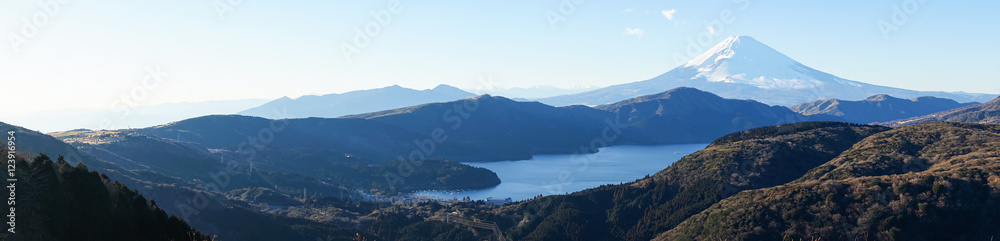 Mt. Fuji and Lake Ashi (富士山と芦ノ湖) Mt. Fuji and Lake Ashi (富士山と芦ノ湖)