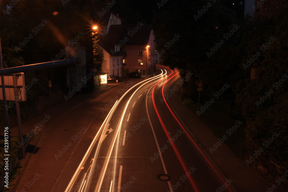 Obraz premium Ravensburg bei Nacht