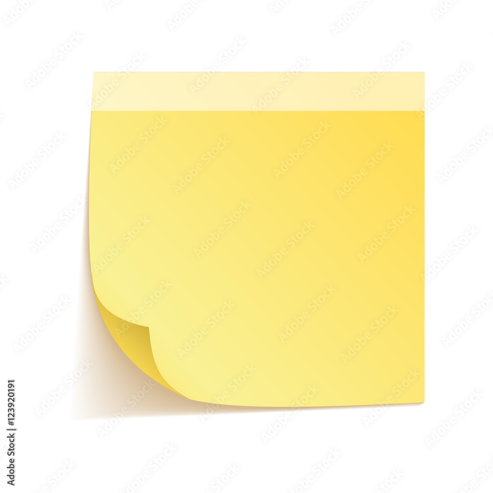 Yellow sticker vector Yellow sticker vector
