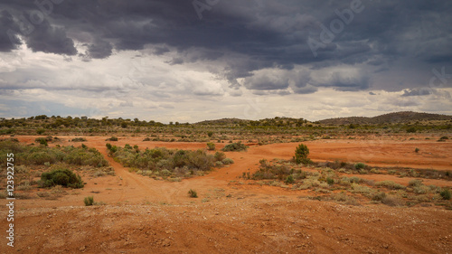 Unwetter über dem Outback in Broken Hill, Australien